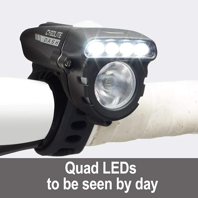 CYGOLITE Dash– 600 Pro, 520, 460 Lumen Bicycle Light Models– 5 Night & 3 Daytime Modes– Ultra Compact– IP64 Water Resistant– Sturdy Flexible Mount– USB Rechargeable– for Aero Road, Commuter Bicycles