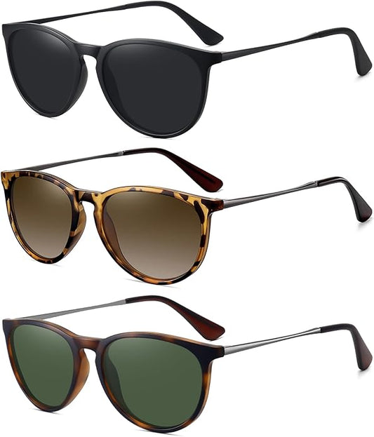 WOWSUN Retro Polarized Sunglasses Womens 2026 Trendy Round Classic Glasses