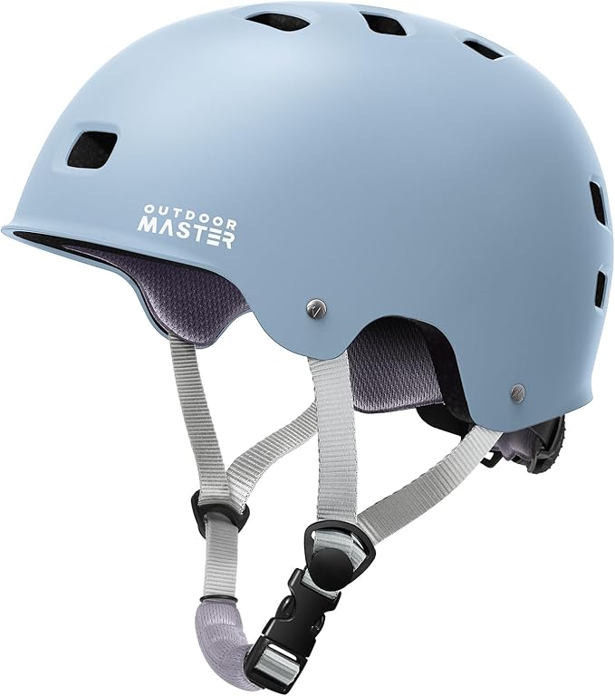 OutdoorMaster スケートボード サイクリング ヘルメット - 取り外し可能なインナー2枚 通気性 多用途 スポーツ スクーター ローラースケート インラインスケート ローラーブレード 子供 ユース 大人用