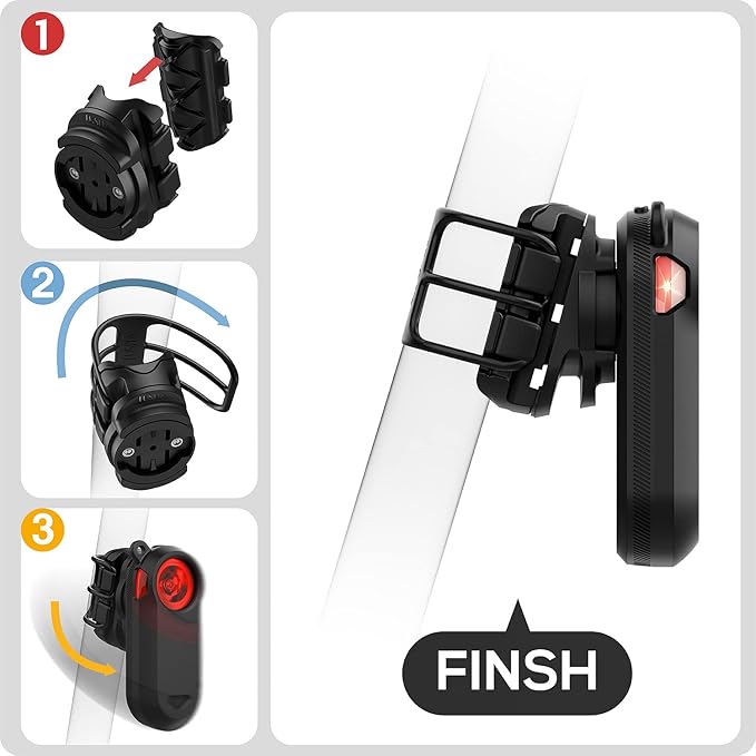 TUSITA Bike Seat Post Mount Compatible with Garmin Varia RTL510 RTL515 RVR315, RearVue 820, Rearview Radar - Round,D Shaped,Aero Seat Post Compatibility