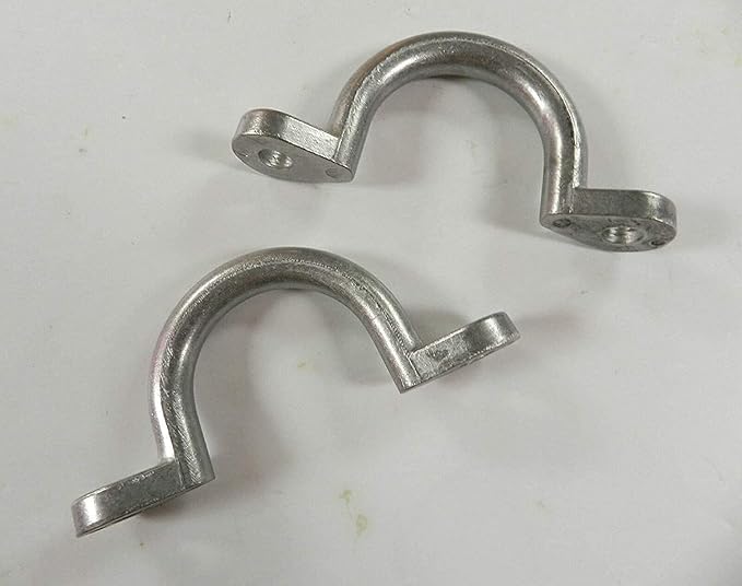 Replace Trailer Tie Loop 2" I.D. Aluminum Bolt-On Lashing Rope Tie Down Ring Horse (2 Pack)