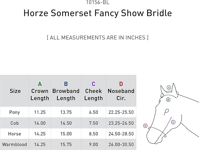 HORZE Somerset Fancy Show Bridle