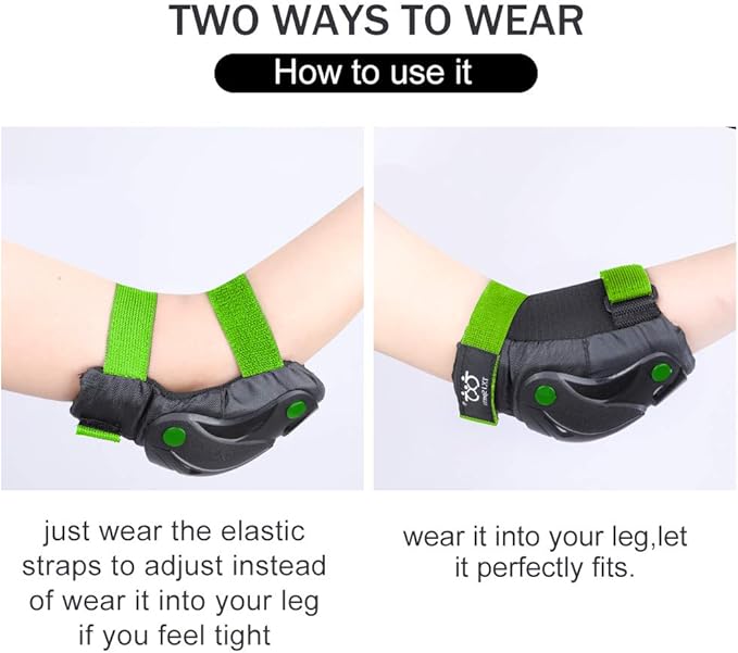 Kids/Youth Knee and Elbow Pads with Wrist Guards Protective Gear Set for Skating Skateboarding Cycling Biking Scooter and Multi Sports