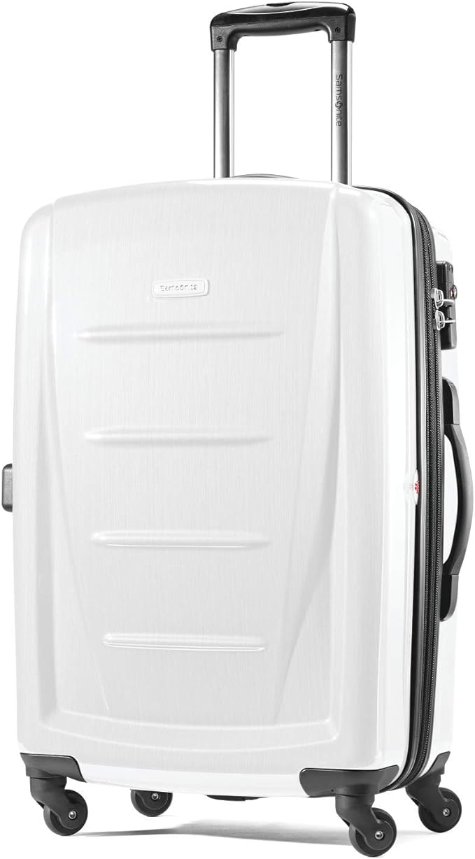 Samsonite Winfield 2 ハードサイド 拡張可能 スピナーホイール付きスーツケース、チェック済み-大型28インチ、ブラッシュホワイト