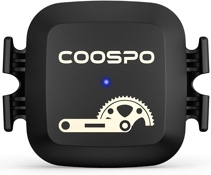 COOSPO Cadence & Speed Sensor for Cycling, Wireless Bluetooth & ANT+ Bike RPM Sensor for Cycling Computers, Compatible with IP67 / Rouvy / Zwift / Peloton / Wahoo / CooSporide