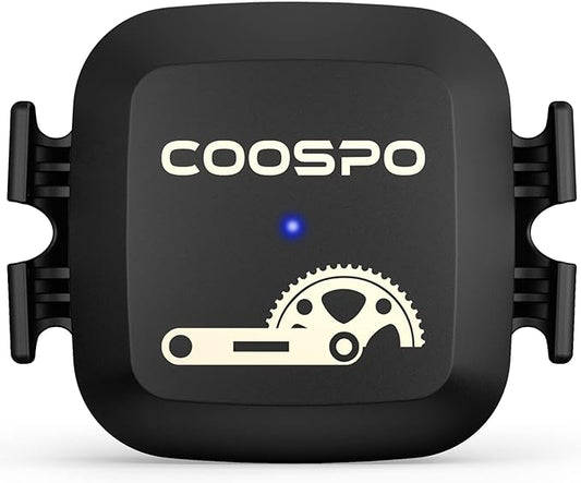 COOSPO Cadence & Speed Sensor for Cycling, Wireless Bluetooth & ANT+ Bike RPM Sensor for Cycling Computers, Compatible with IP67 / Rouvy / Zwift / Peloton / Wahoo / CooSporide