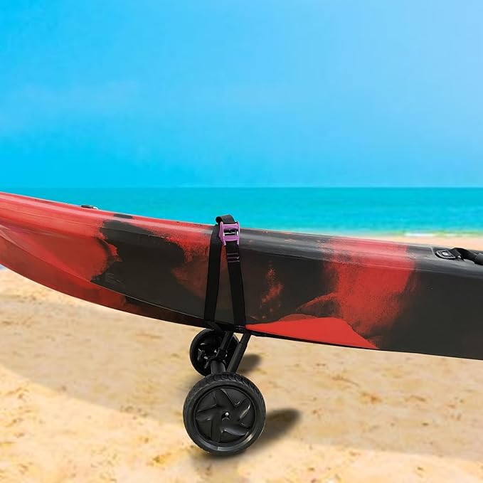 Kayak Cart Kayak Carrier Adjustable Width Fit for Kayaks Canoes with Scupper Holes