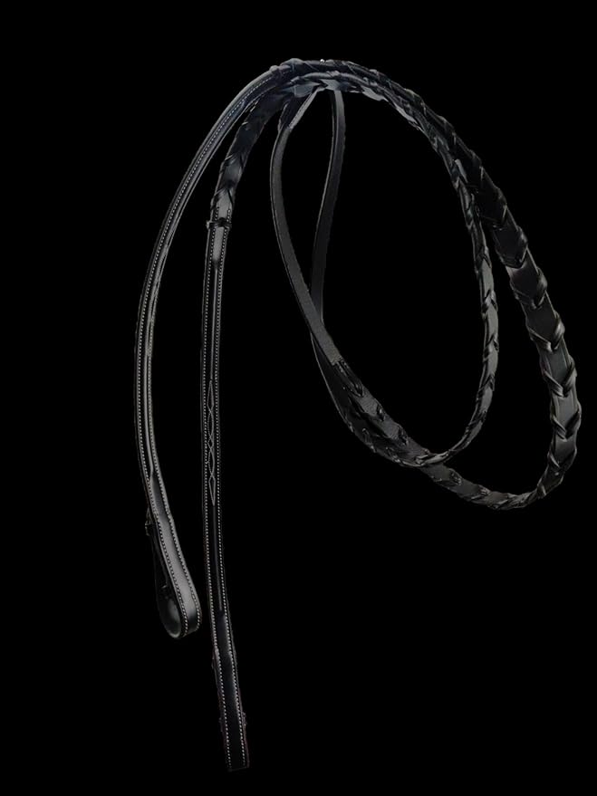 Hunter Bridle - Fancy Stitch with Removable Flash – Anatomical Padded Crown, Classic Hunter Style