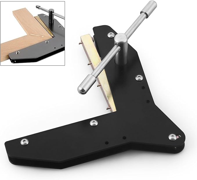 Miter Clamps Aluminum Alloy Compatible with Woodworking/Corner Clamps Fit for Making Window Casing, Door Casing, Picture Frames, Cabinet Trim (2pcs)