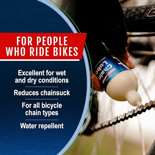 Squirt Chain Lube for Bikes (0.5 Oz, 6 Pack) – Long-Lasting Lubricant for All Bike Chains – All-Weather Dry Bike Chain Lube to Reduce Noise & Chainsuck – Bicycle Tools & Maintenance Aid