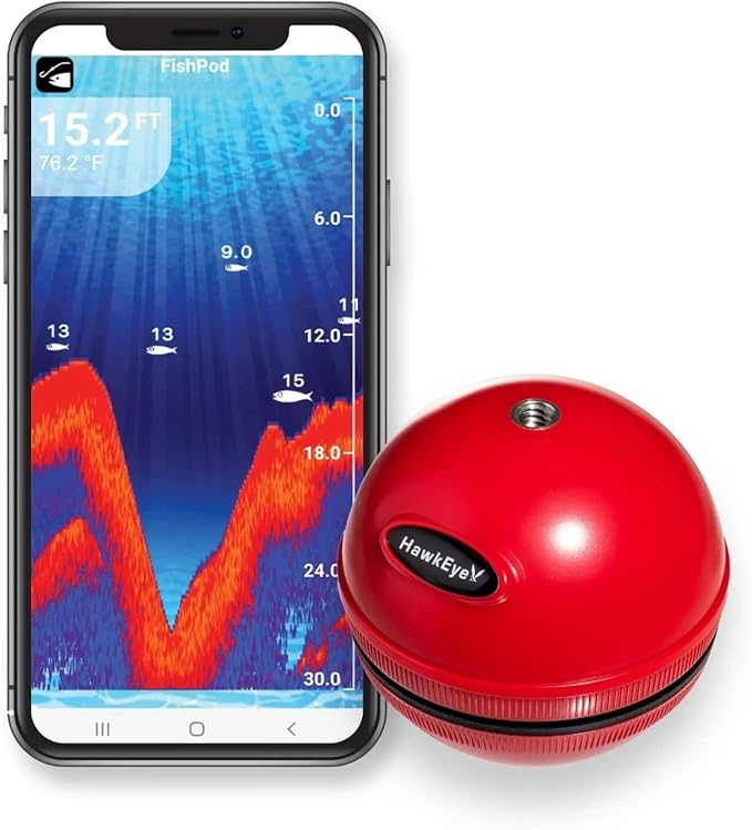 Hawkeye FishPod 5X Bluetooth Fish Finder