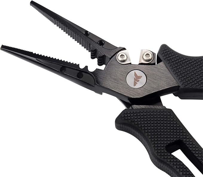 KastKing Cutthroat 7インチ スプリットリングプライヤー、420ステンレス製、海水対応、タングステンカーバイドカッター搭載