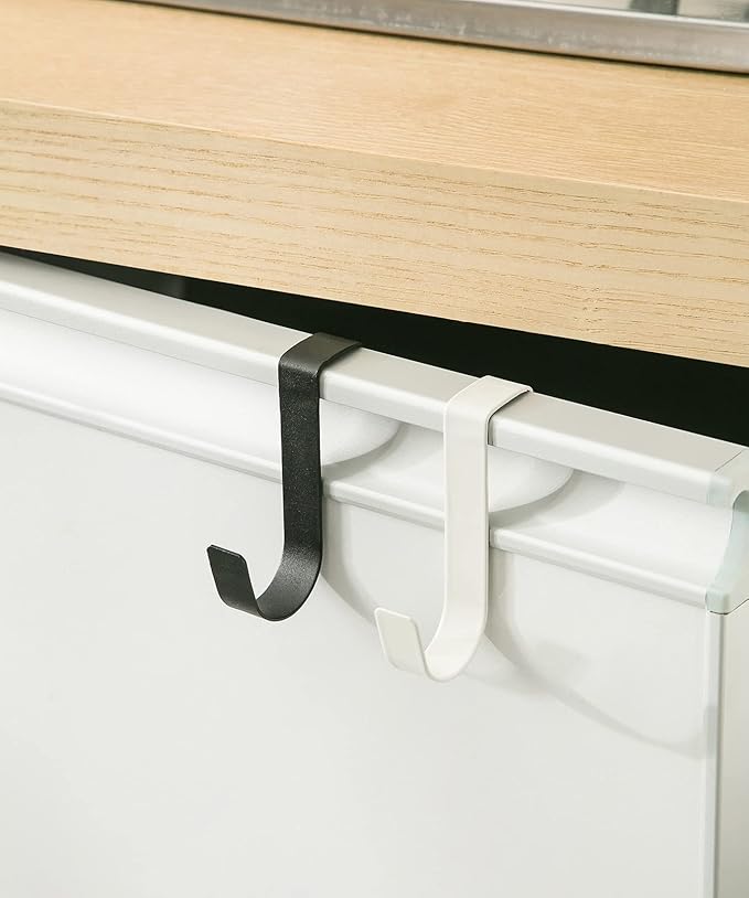 eywlwaar Over The Cabinet Door Single Hooks 10 Pack (10P-White)