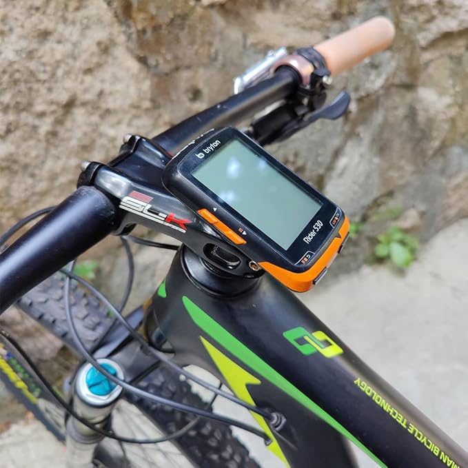 Cestbon Gravity Cap Computer Mount for Garmin Edge Wahoo Elemnt Mini Blot Roam Bryton Rider Stages Dash Bicycle Stem Headset Top Cap Mount Black