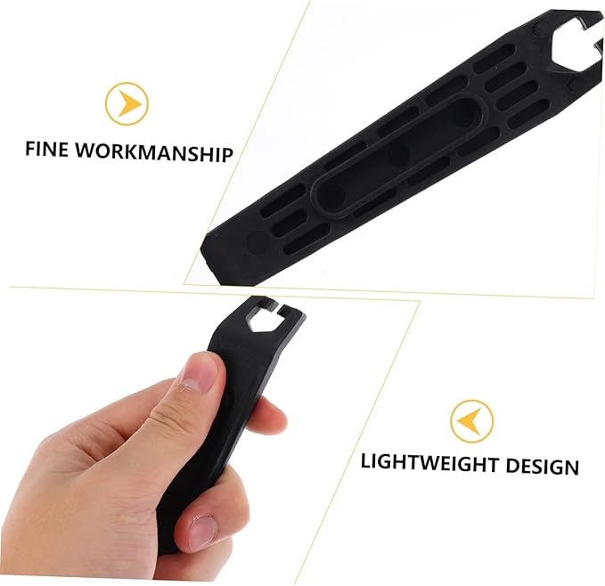 Happyyami 5pcs Plastic Tire Lever Tool for Bike Tire Repair and Wear-resistant Levers Black Red and Green Easy to Use for Tubeless Disassembly