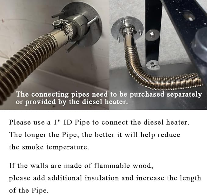 Stainless Steel 316 Straight Thru Hull Exhaust Skin, Fitting 24mm Tube Pipe Socket Hardware, for Diesel Parking heaters