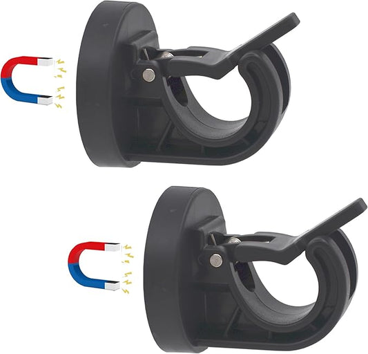 YYST Magnetic Fishing Rod Car Stand, Portable Outdoor Fishing Rod Storage Rack, Car Pole Fly Fishing Pole Holder with Rubber- Coated Magnets (2)