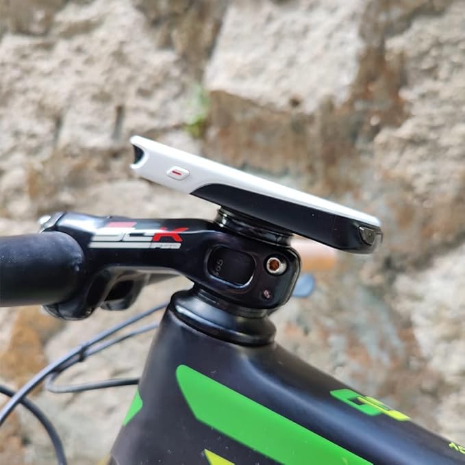 Cestbon Gravity Cap Computer Mount for Garmin Edge Wahoo Elemnt Mini Blot Roam Bryton Rider Stages Dash Bicycle Stem Headset Top Cap Mount Black