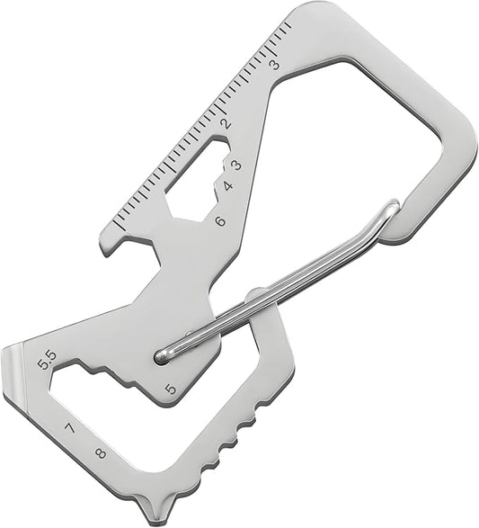 Father's Day Gifts for Dad from Daughter Son, Keychain Multi-tool 13 in 1 Pocket Gadgets Tools Bottle Opener Screwdriver, EDC Tool Key Ring Anniversary Birthday Gifts for Men Him (Square)