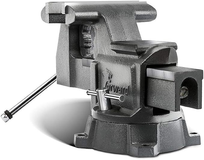 Forward CR50A 5.5 Inch Bench Vise Heavy Duty with Anvil and 210°Swivel Base