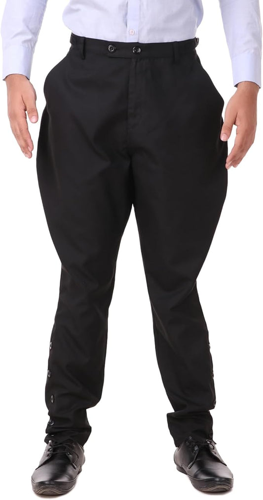 ThePirateDressing Steampunk Victorian Cosplay Costume Mens Archibald Jodhpur Pants Trousers
