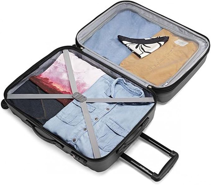 Samsonite Omni PC ハードサイド 拡張可能荷物 スピナーホイール付き、ネイビー、3点セット（20/24/28）