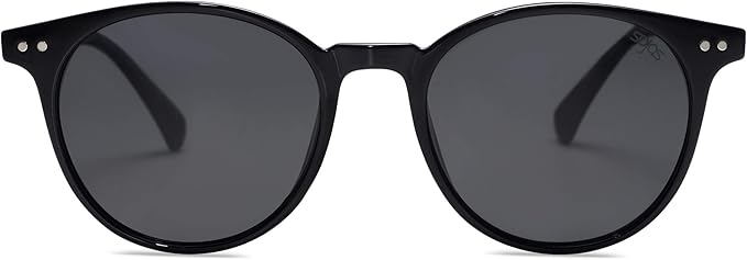 SOJOS 小さめ 丸型 クラシック 偏光サングラス レディース メンズ ヴィンテージスタイル UV400レンズ MAY SJ2113