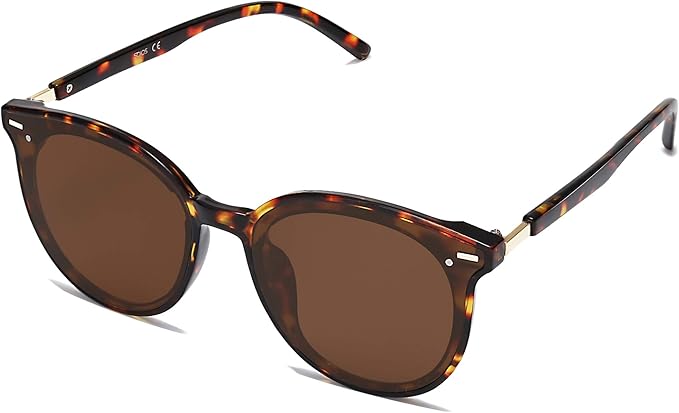 SOJOS Sunglasses Womens Trendy 2025 Classic Round Retro Vintage Shades Large Frame Sunnies SJ2067