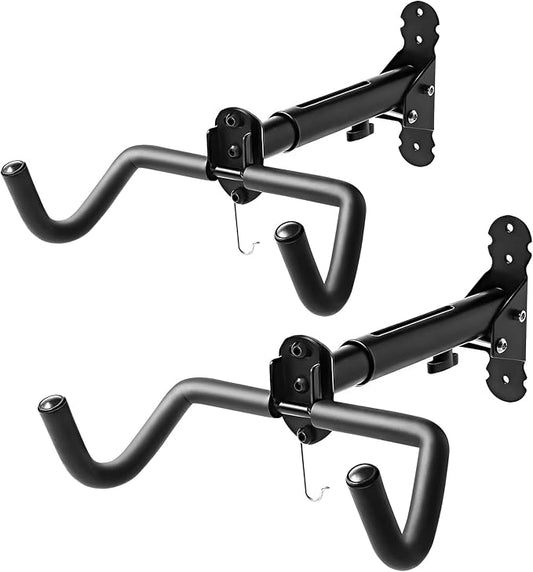 Gootus Bike Wall Mount Hanger - Horizontal Bicycle Indoor Storage Rack | Cycling Wall Mounted Holder Hook - Hang Your Road, Mountain or Hybrid Bikes in Garage or Home