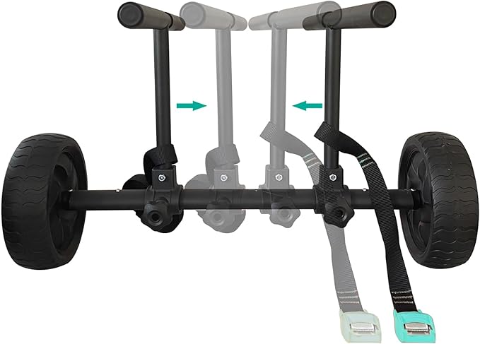 Kayak Cart Trolley Kayak Cart Dolly Foldable for Carring Kayaks Canoes Boat Trolley Silver+Black+Orange