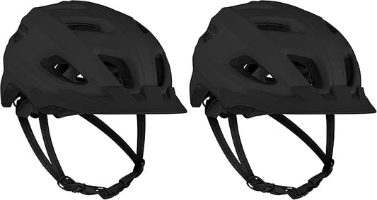 Retrospec Lennon Adult Bike Helmet with LED Safety Light Adjustable Dial & Removable Visor - Adjustable Bicycle Cycling Helmet for Men & Women