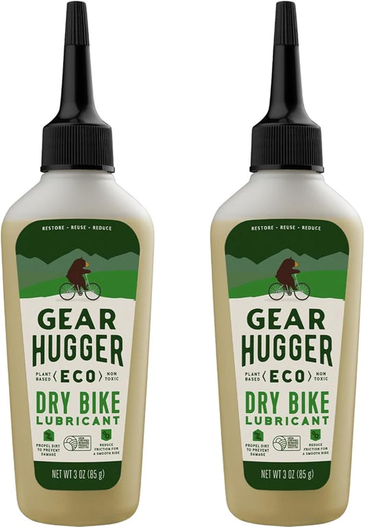 Gear Hugger - Dry Lube and Degreaser - Eco-Friendly & Long-Lasting Bike Chain Cleaner – Plant-Based Bike Lubricant, No Petroleum, No PTFE