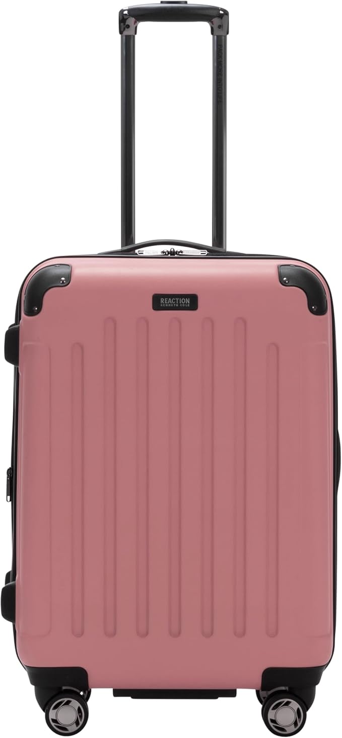 Kenneth Cole REACTION Renegade Luggage 拡張可能 8輪スピナー 軽量 ハードサイド スーツケース、ピオニー、24インチ チェック済み