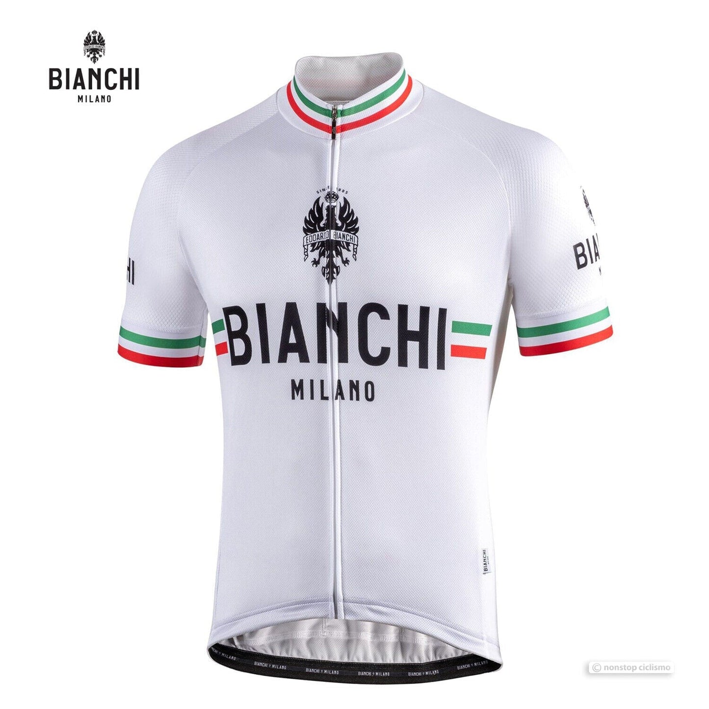 Bianchi Isalle Men's Cycling Jersey (White) Medium