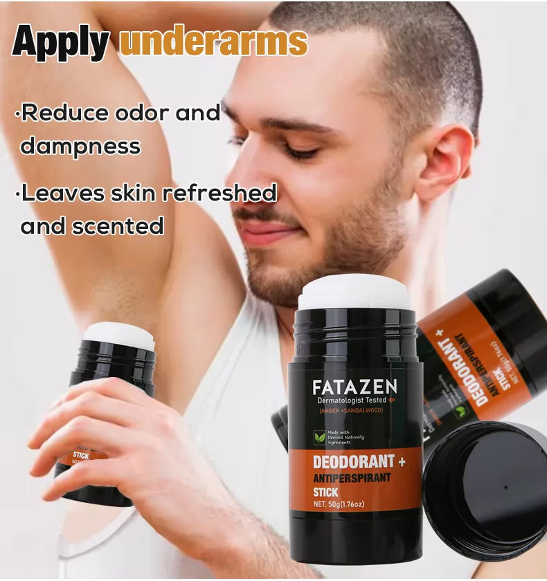 Herbal Deodorant Antiperspirant Stick Body Glide Natural Vegan Sandal Amber Sweat Odor Balm Deodorant Stick