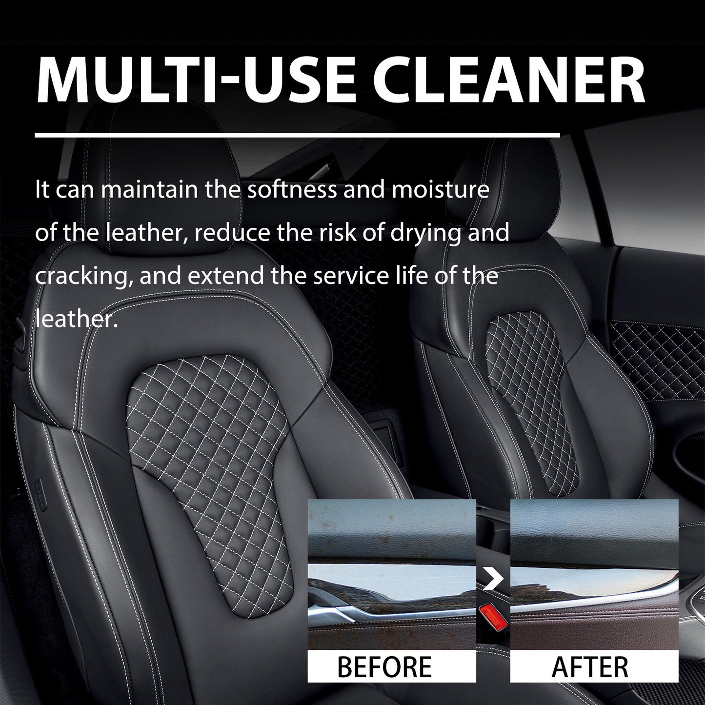 Car Leather Cleaner Set