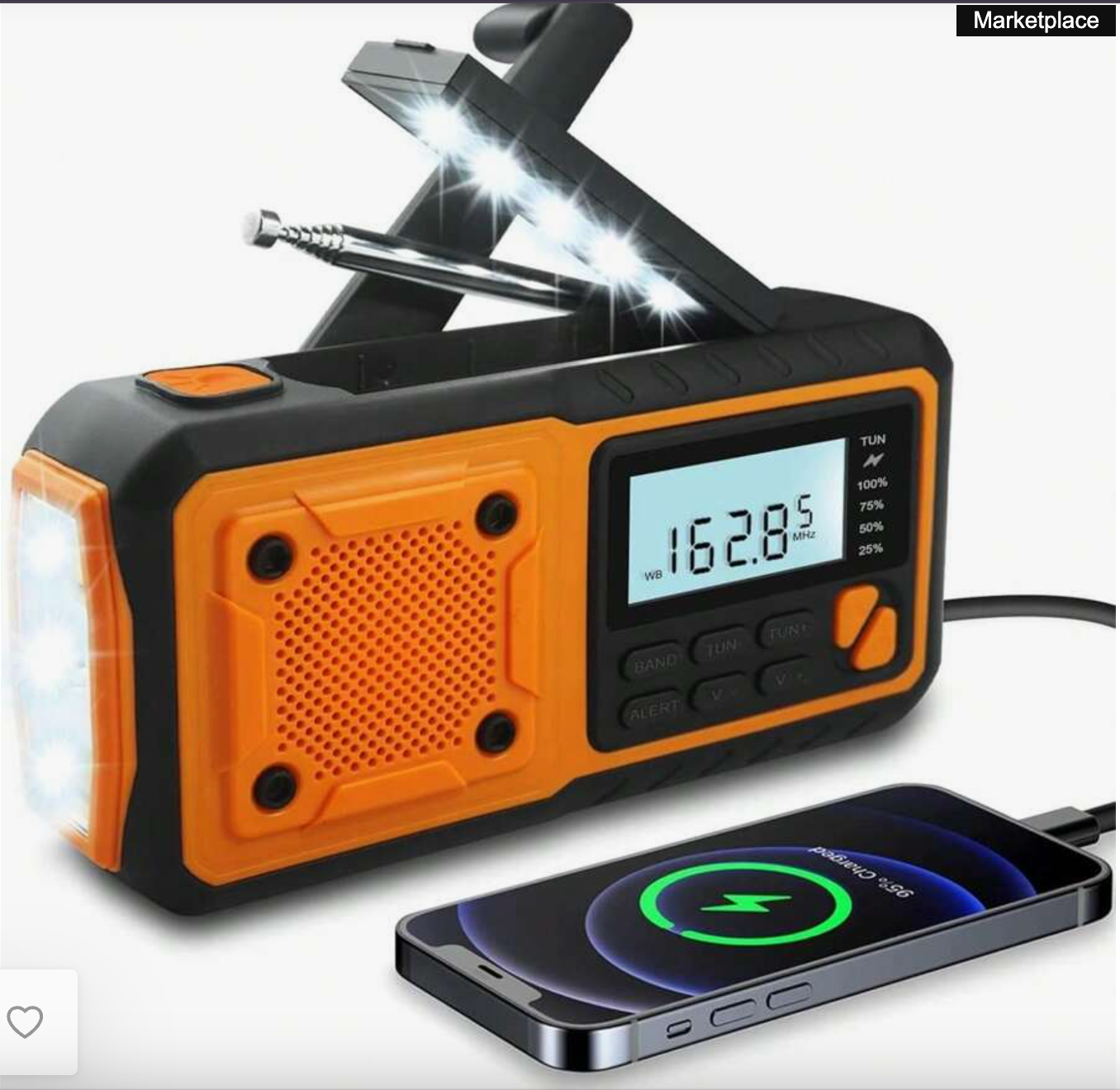 Solar Emergency Hand-Crank Radio