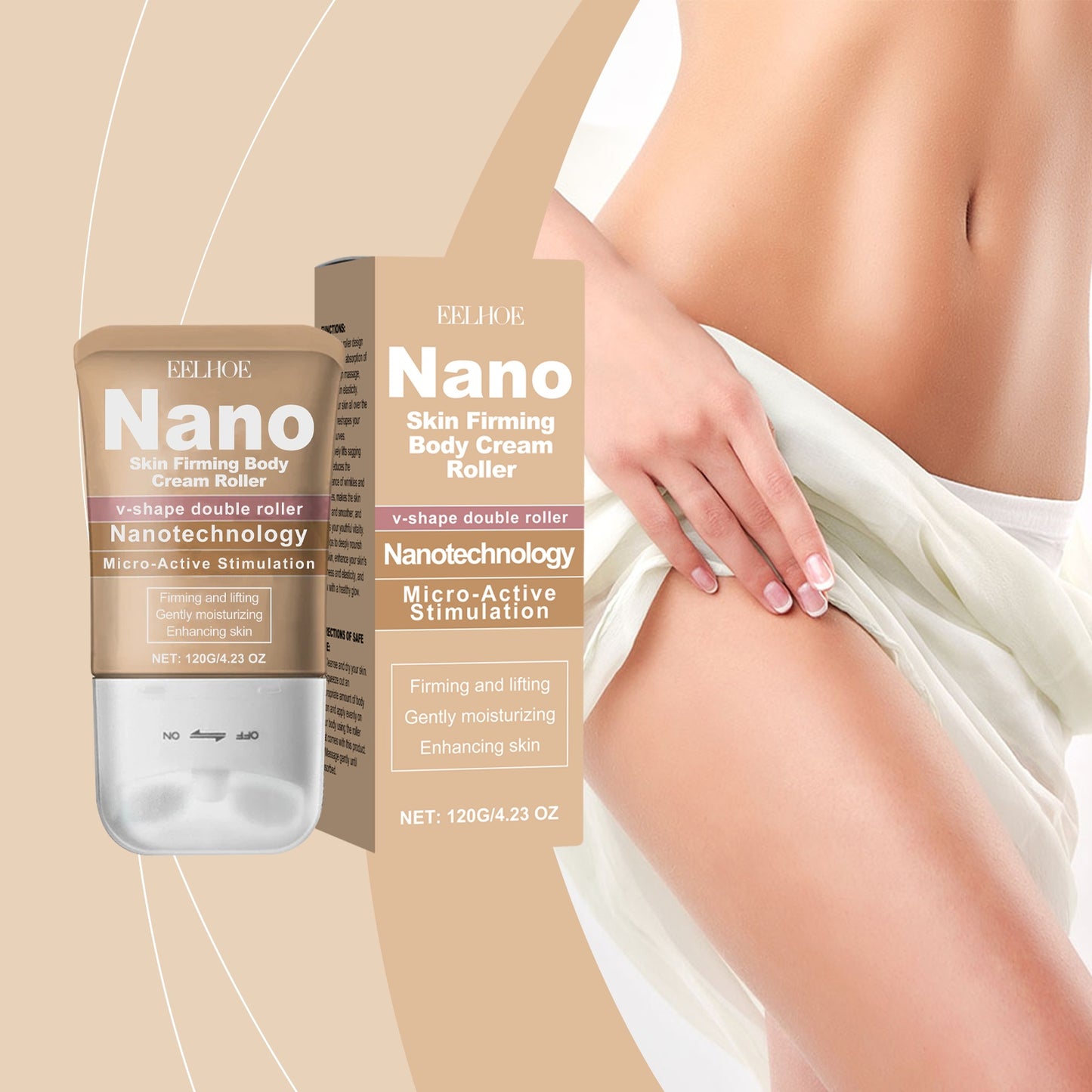 EELHOE Body Lotion Roller, Hydrating, Refreshing, Silky, Non-greasy, Gentle Moisturizing Lotion For Skin Care.