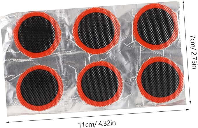 Multi-Function Bike Tire Repair Kit with Cold Adhesive Patches Tire Scraper Dual Glue Bottles for Efficient Inner Tube Repair and Outdoor Use