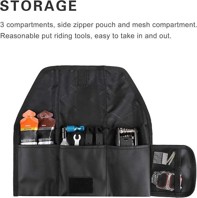 Rhinowalk Bike Saddle Bag Bicycle Under Seat Bag Repair Tools Pouch Frame Bag for Mountain Road Bike Cycling Accessories