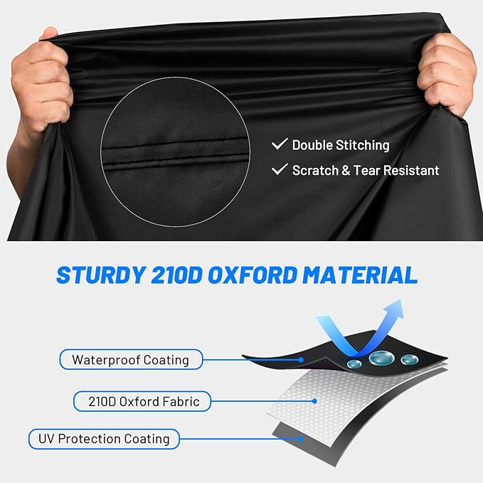 Favoto Bike Cover Waterproof Outdoor - Bicycle Cover for 2 Bikes XXL Sun Rain Dust Wind Protection Heavy Duty with Storage Bag Bike Tarp for Mountain, Road & Electric Bikes