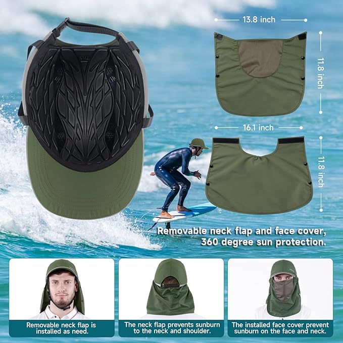 Tontron Wasumer Watersports Cap | Kayaking Bump Cap|Surfing Hat | Low Profile Helmet