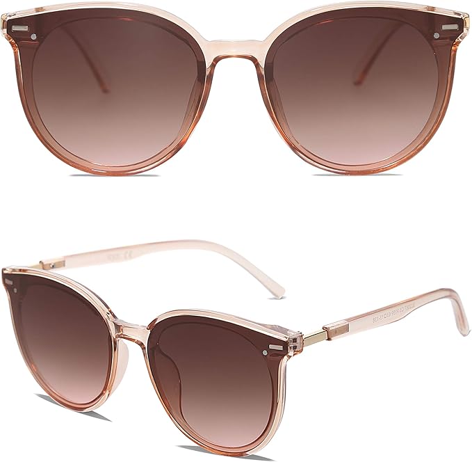 SOJOS Sunglasses Womens Trendy 2025 Classic Round Retro Vintage Shades Large Frame Sunnies SJ2067