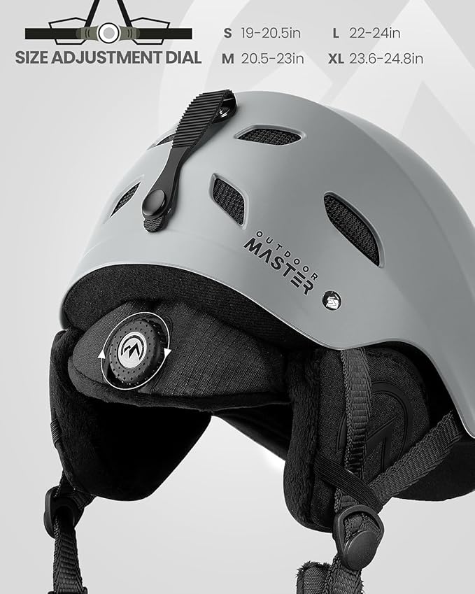 OutdoorMaster ケルビン スキーヘルメット - メンズ、レディース、ユース用スノーボードヘルメット