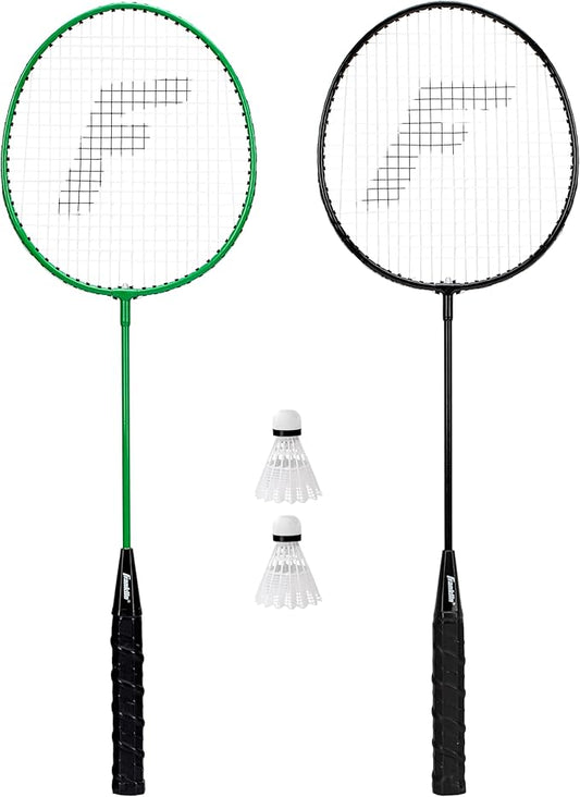 Franklin Sports Badminton Racket + Birdie Set - Replacement Badminton Equipment for Kids + Adults - 2 Player - 4 Player Badminton Racket Sets