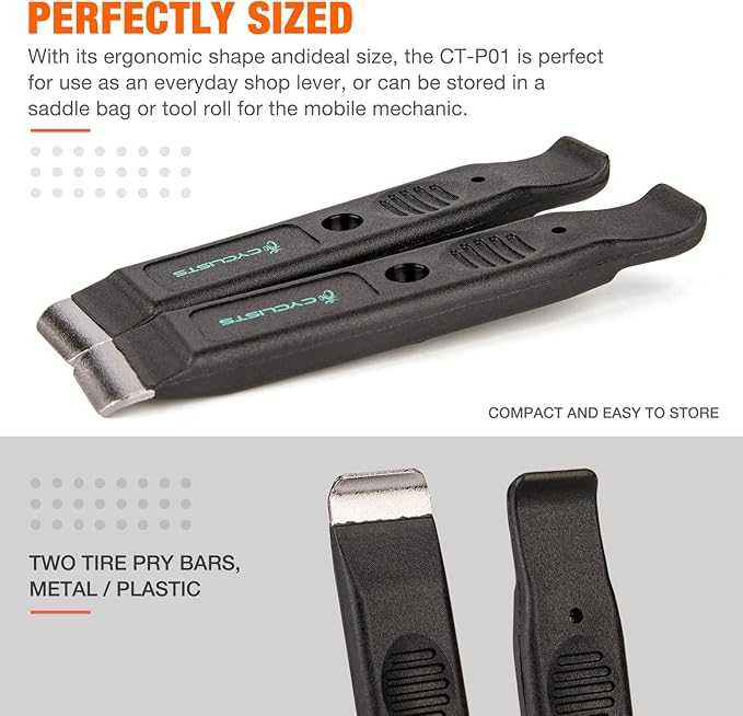 cyclists Bike Tire Lever – Bicycle Tire Levers Tool Set for Removal, Changing, and Repair, No-Scratch, Heavy-Duty for Road, Mountain & City Bikes