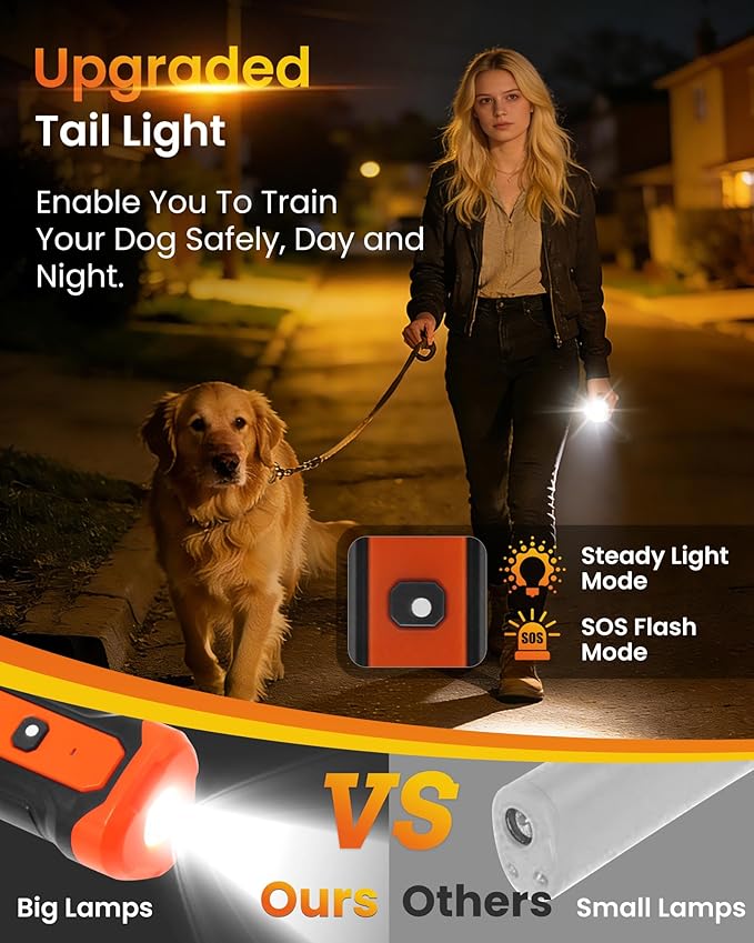 Sonic Bark Deterrents, Anti Barking Device for Dogs with 3X Sonic Emitters - 33ft Range, Rechargeable, 5 Modes, Humane & Portable Behavior Corrector for Indoor Outdoor Use.