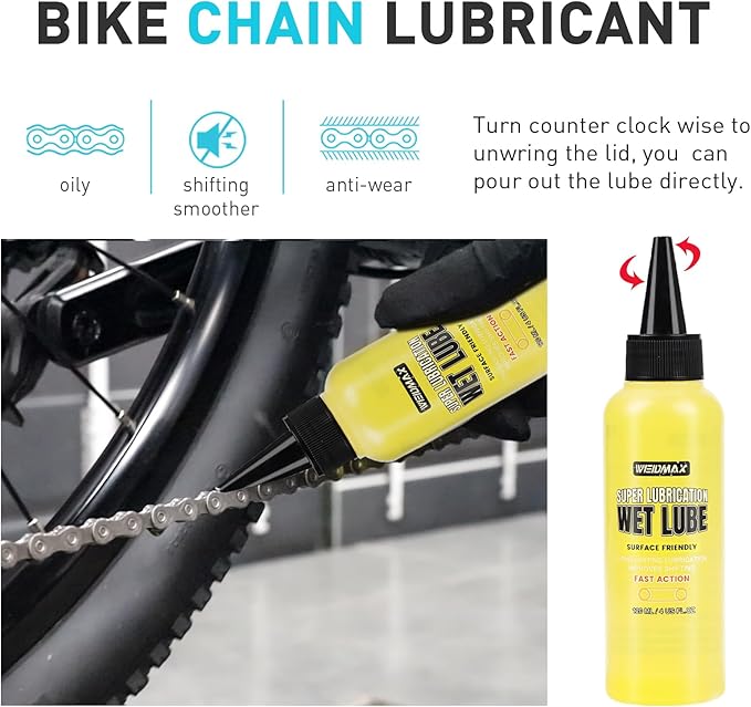 Bike Cleaner Set, 500ML - Fast-Action, Bike chain cleaner 120ml Chain Lube Brushes And Sponge Bicycle Cleaning Kit Safe on All Surfaces and Suitable for All Types of Bike.