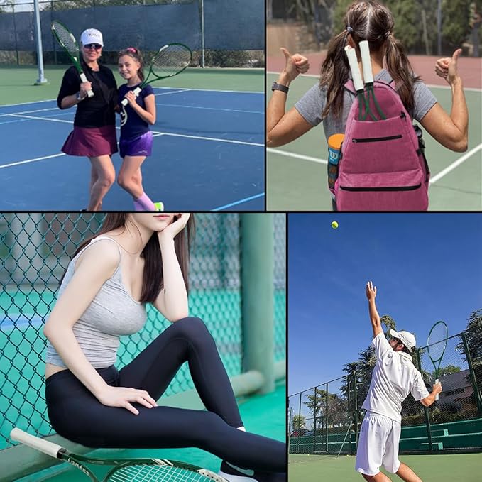 Tennis Rackets 2 Players Recreational for Beginners,Pre-Strung 27 Inch Light Adult Racquet Set for Women Men with Tennis Balls,Overgrips and Carry Bag