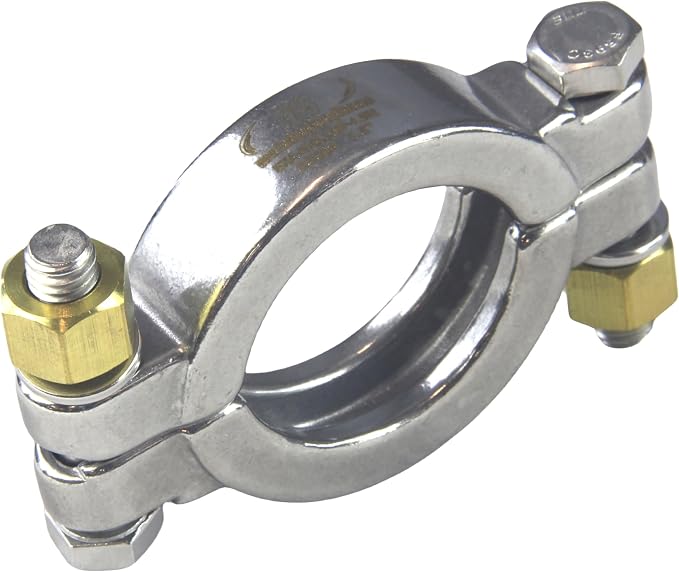 HFS 1.5" High Pressure Tri Clamp Clover Sanitary Clamp, Stainless Steel 304